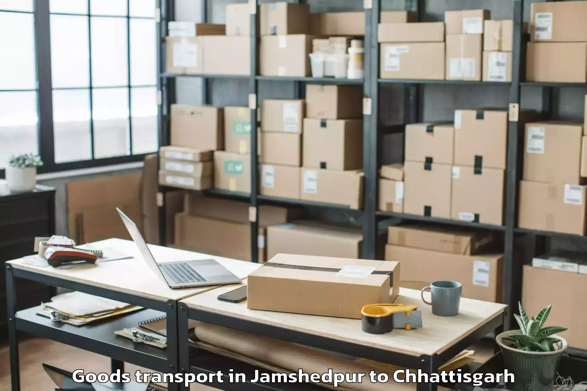 Book Jamshedpur to Kawardha Goods Transport